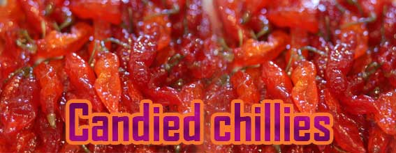 Candied chillies